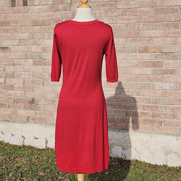 Allison Brittney red & black design dress - Picture 2 of 5